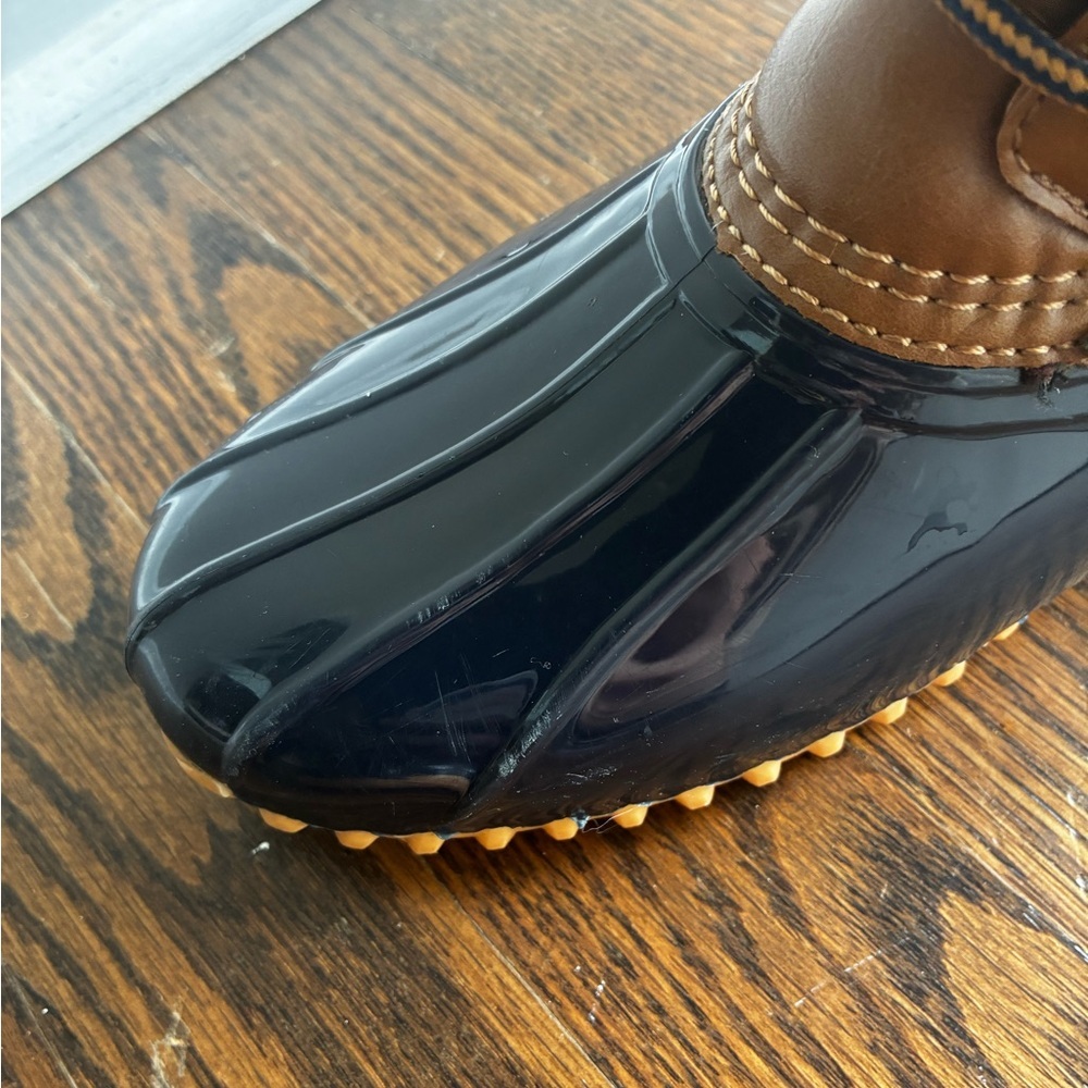 Sporto Brown & Navy Women's Lace-Up Winter Rain Boots - Picture 4 of 8